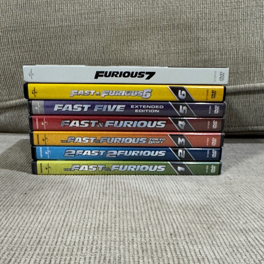Fast & Furious DVD Collection - Multicolor Set